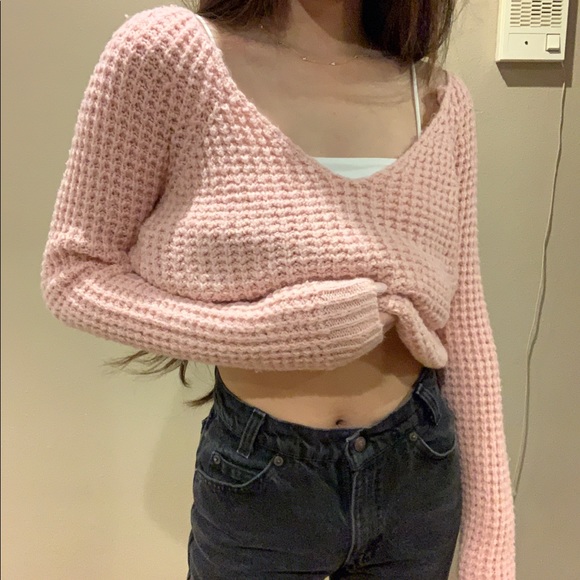 Hollister Neutral Pink Knit Sweater - Picture 2 of 3